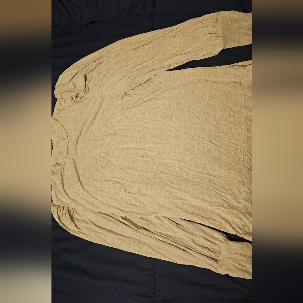Tan Long Sleeve Top